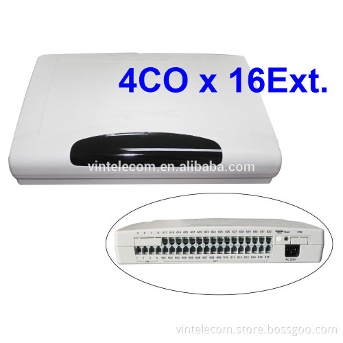 telephone exchange system/pabx CP416 4lines and 16 Ext.
